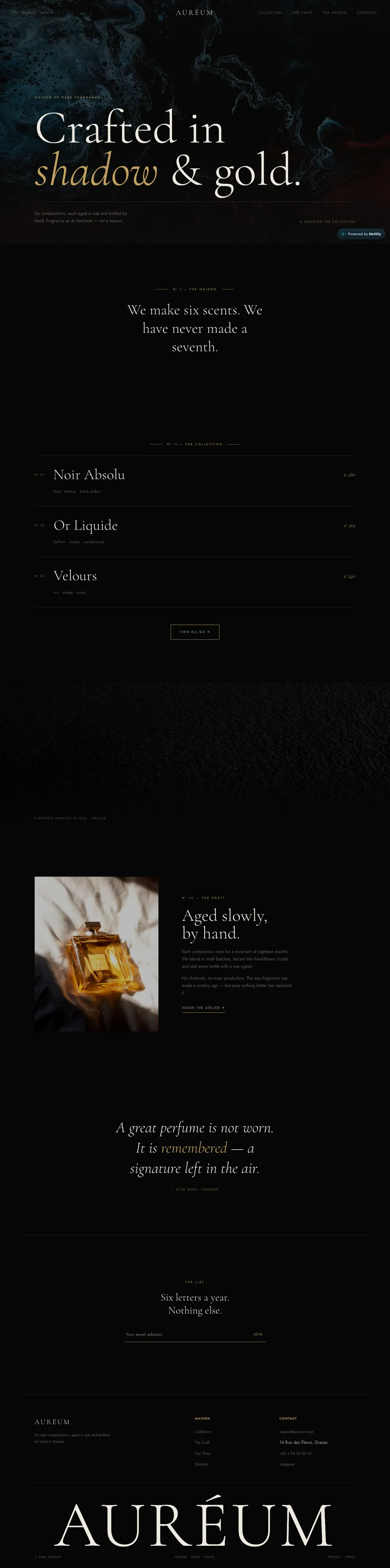 Auréum — Home page