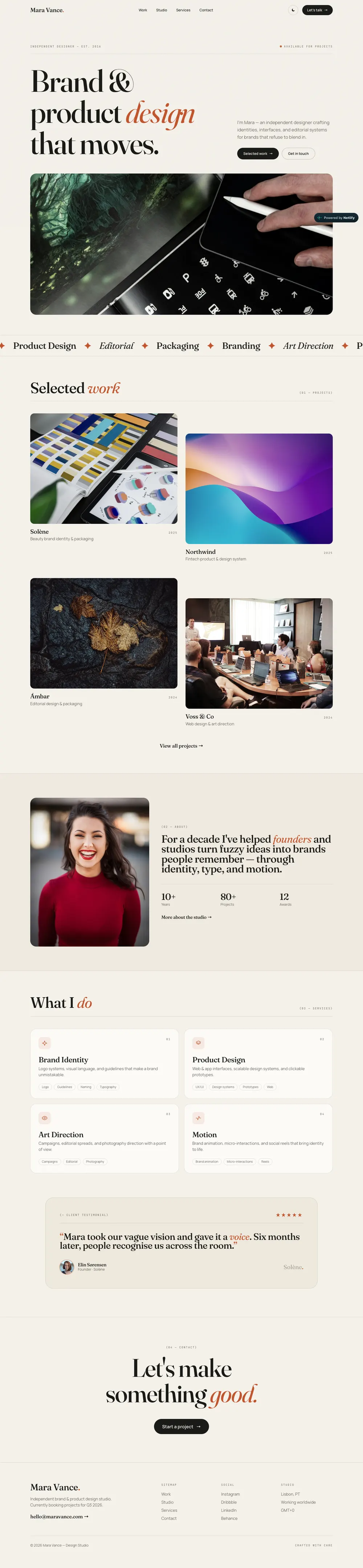 Mara Vance — Home page
