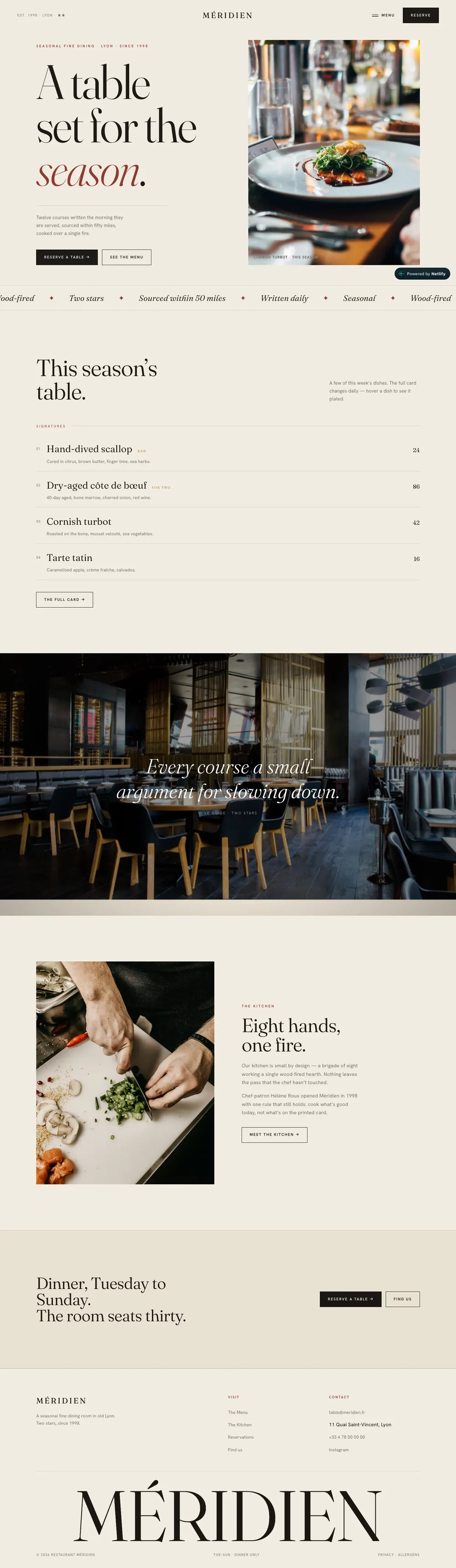 Méridien — Home page