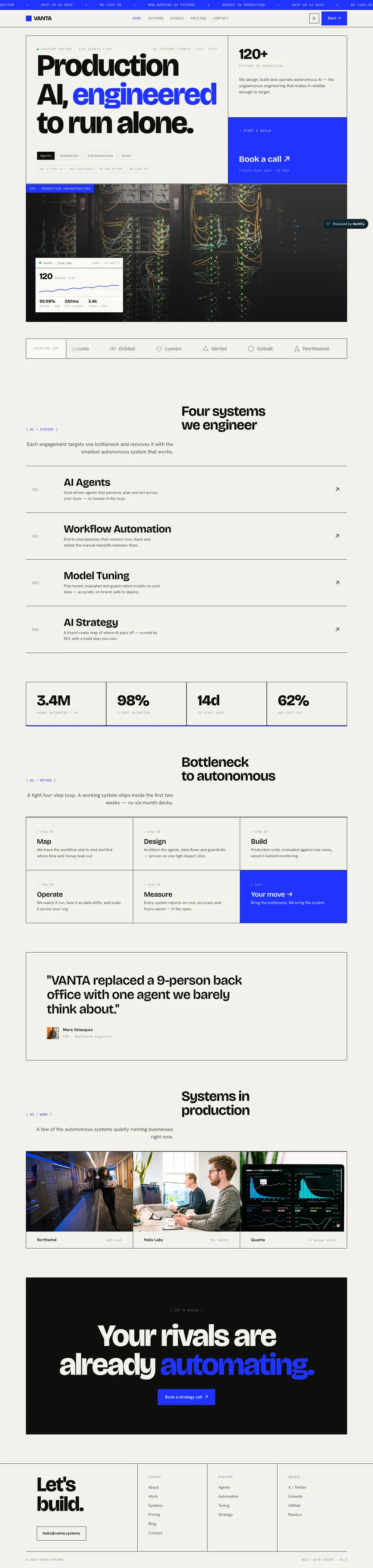 Vanta — Home page