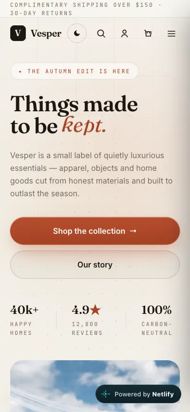 Vesper on a phone
