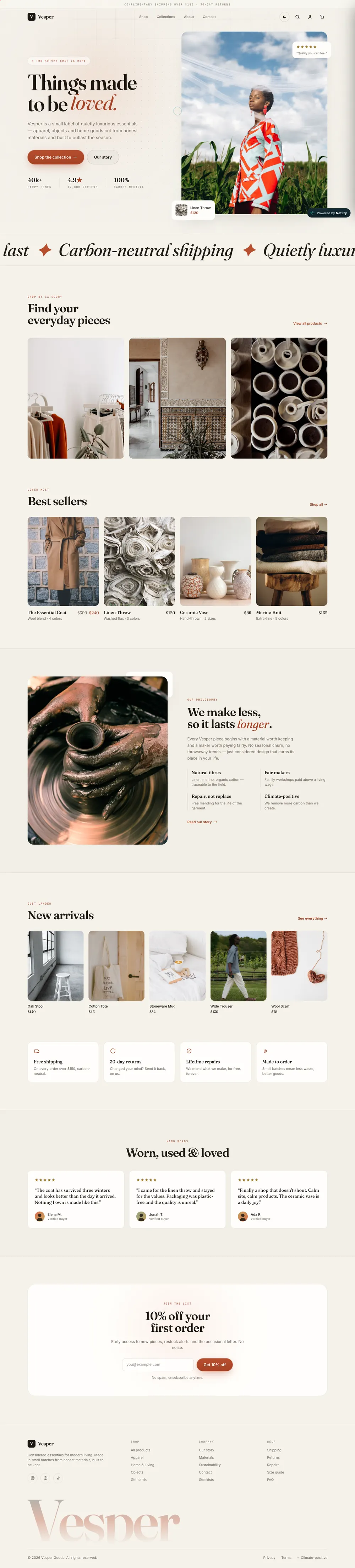 Vesper — Home page